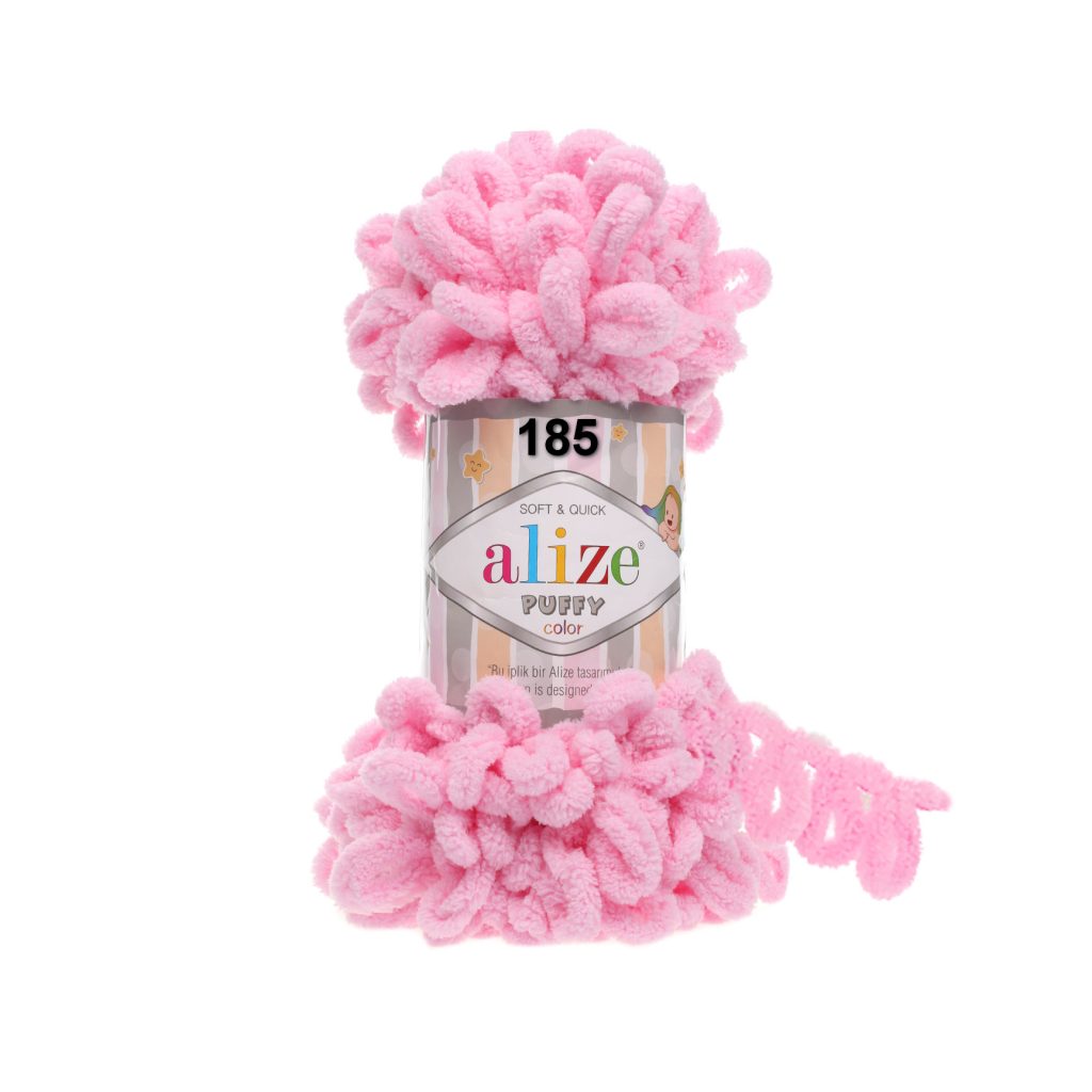 Alize Puffy - 5 gomitoli di lana da 100 g, 500 g, per lavoro a