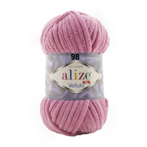 Alize Velluto - hilo de felpa, muestra de color