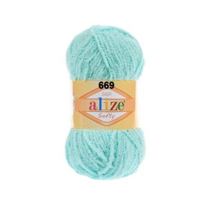 Alize Softy - lana afelpada, muestra de color