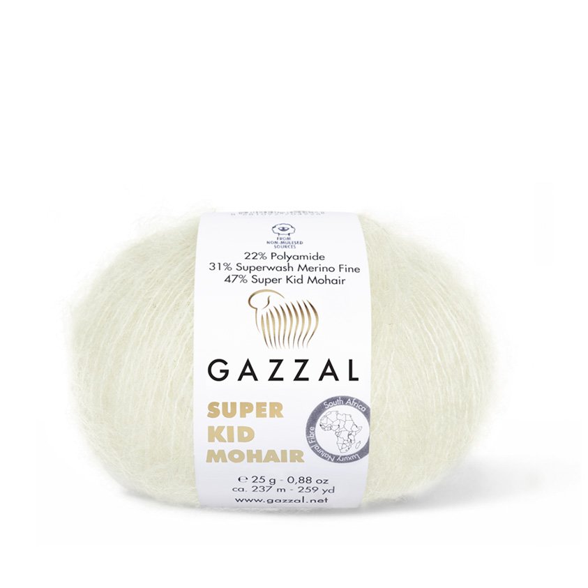 Gazzal Super Kid Mohair - ovillo de mohair ligero