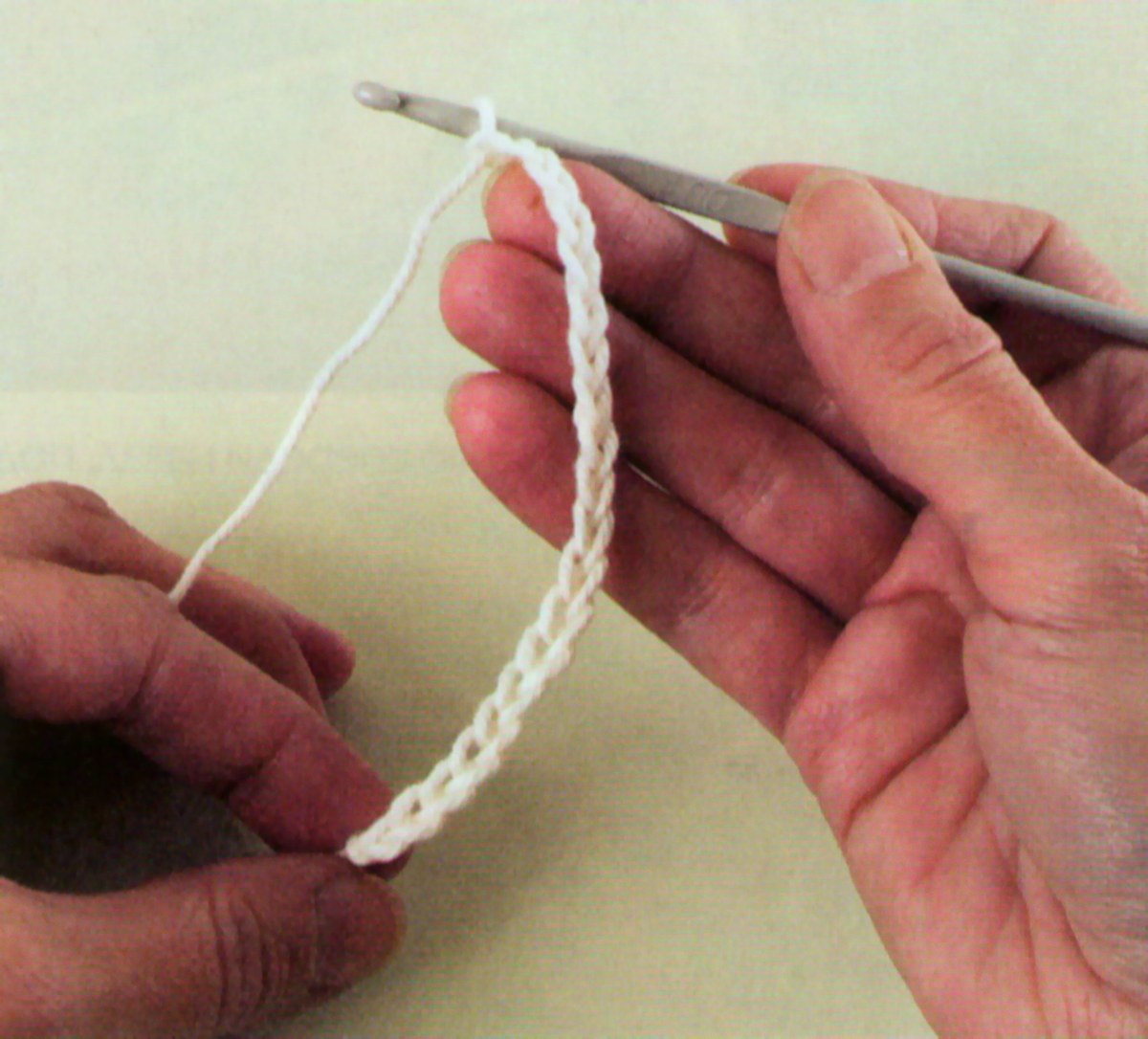 Cadeneta de ganchillo, paso 4: cadeneta terminada